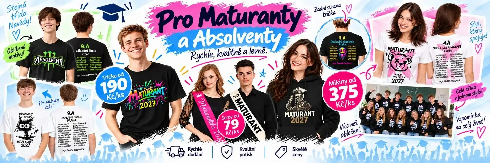 Trídni merch Absolventske a Maturitni trićka a mikiny 