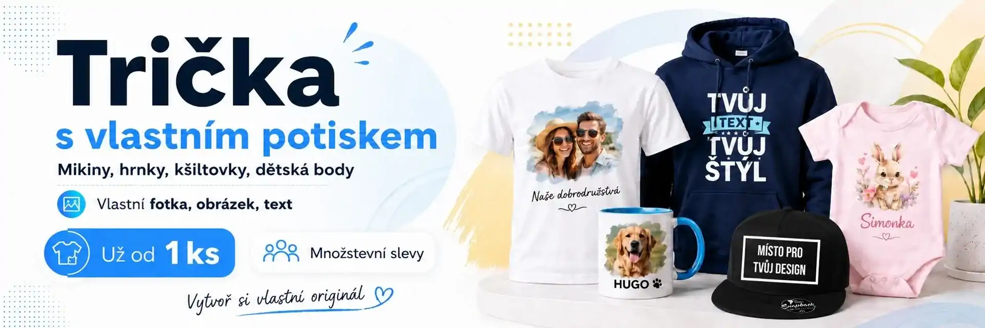 Trička s vlastním potiskem