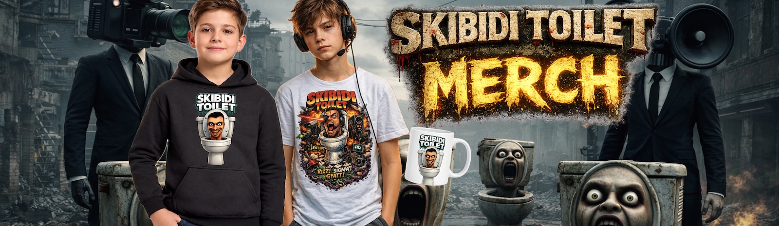 Skibidi toilet merch