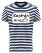 Originálne námornícke/kapitánske tričko z kolekcie povolanie a hobby ako darček s možnosťou dopísanie vlastného textu-mena-Tričko UNISEX - Kapitán + tvoje meno