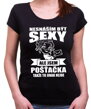 Narozeninový originální dámský dárek-Dámské vtipné tričko ze serie povolání / hobby pošťačka-Tričko pro pošťačky - Nesnáším být sexy