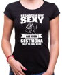 Narozeninový originální dámský dárek-Dámské vtipné tričko ze serie povolání / hobby zdravotní sestra, setrička- Tričko pro zdravotní sestřičky - Nesnáším být sexy