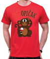Vinařské tričko pánské - Vínopičák s opičkou