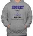 Mikina - Hockey and Beer, that's why i'm here