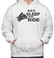 Motorkářská mikina - Eat, sleep and ride