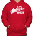 Motorkářská mikina - Eat, sleep and ride