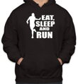 Běžecká mikina - Eat, sleep and run