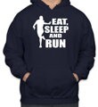 Běžecká mikina - Eat, sleep and run