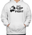 Mikina - Eat, sleep and fight