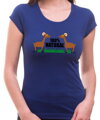 Vtipné dámske tričko s potlačou kozy-prsia so zmyslom pre humor- 100% natural kozy