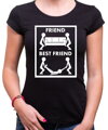 Originálny vtipný darček pre najlepšieho kamaráta ako odvďačenie sa , zo série tričiek rodina a najbližší  -Tričko Best friend - Najlepší kamarát