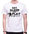 Tričko - Eat, sleep and play hockey