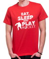 Tričko - Eat, sleep and play hockey