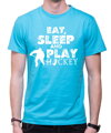 Tričko - Eat, sleep and play hockey