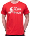 Cyklistické tričko - Eat, sleep and ride on bike