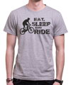 Cyklistické tričko - Eat, sleep and ride on bike