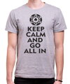 Pokerové Tričko - Keep calm and go all in