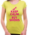 Tričko - Keep calm and buy shoes (dámske)