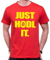 Krypto tričko - Just hodl it.