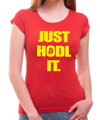 Krypto tričko - Just hodl it.