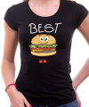 Dámská kamarádská trička - BEST FRIENDS - Fast food :) (cena za 2ks)