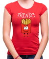 Dámská kamarádská trička - BEST FRIENDS - Fast food :) (cena za 2ks)