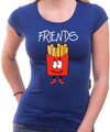 Dámská kamarádská trička - BEST FRIENDS - Fast food :) (cena za 2ks)