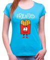 Dámská kamarádská trička - BEST FRIENDS - Fast food :) (cena za 2ks)
