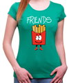 Dámská kamarádská trička - BEST FRIENDS - Fast food :) (cena za 2ks)