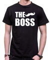 Originální stylové tričko z lásky ze série partnerské trička-Pánské / dámské tričko The Boss / The Real Boss