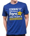 Tričko - Coding saved me from being a Porn star