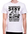 Narozeninový originální pánský dárek pro každého řidiče kamionu-Pánské vtipné tričko ze serie povolání / hobby-Tričko pro kamionisty- Nesnáším být sexy