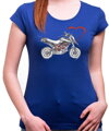 Dámské motorkářské tričko - Motorka je můj život