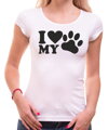 Dámske tričko - I love my dog