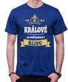 Pánské tričko - Králové se rodí pouze v ... (zvolte měsíc)