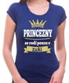 Dámské tričko -Princezny se rodí pouze v ... (zvolte měsíc)