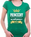 Dámské tričko -Princezny se rodí pouze v ... (zvolte měsíc)