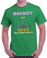Tričko - Hockey and Beer, that's why i'm here
