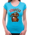 Vinařské tričko - Vínopička s opičkou