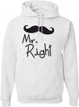 Pánska/dámska mikina Mr. Right/Mrs. Always Right