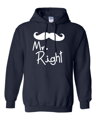 Pánska/dámska mikina Mr. Right/Mrs. Always Right