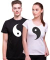 Partnerská tričká Jin a Jang (dámske+pánske tričko)