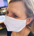 Ochranná rouška (Textilní bílá - s aktivními ionty stříbra)