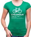 Cyklo tričko - Cykloholik (diagnóza)