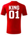 Pánské / dámské tričko KING 01 - QUEEN 01 (cena za 1ks)