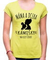 Dámske tričko - Máma a dcera - Kámošky na celý život
