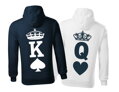 Partnerské mikiny - K a Q (King and Queen) (cena za 1ks)