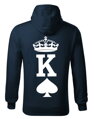 Partnerské mikiny - K a Q (King and Queen) (cena za 1ks)