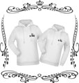 Partnerské mikiny MODERN KING - QUEEN (cena za 1ks)