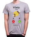 Včelářské tričko - Včely volají, musím jít... Phone